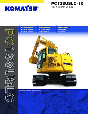 Koparki gąsienicowe Komatsu PC138USLC-10