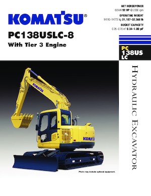 Koparki gąsienicowe Komatsu PC138USLC-8