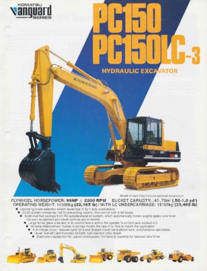 Koparki gąsienicowe Komatsu PC150
