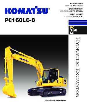 Koparki gąsienicowe Komatsu PC160LC-8