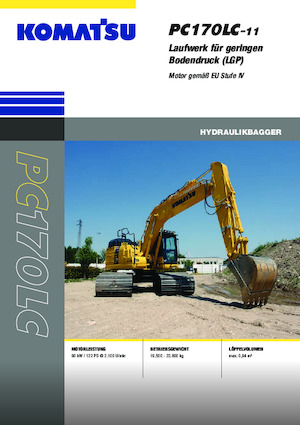 Koparki gąsienicowe Komatsu PC170LC-11 LGP