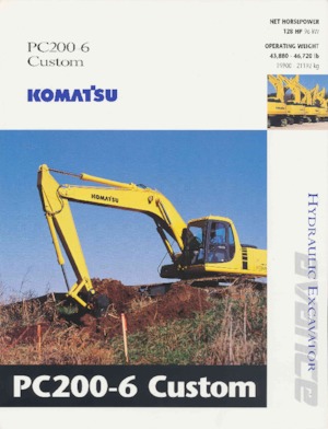 Koparki gąsienicowe Komatsu PC200-6