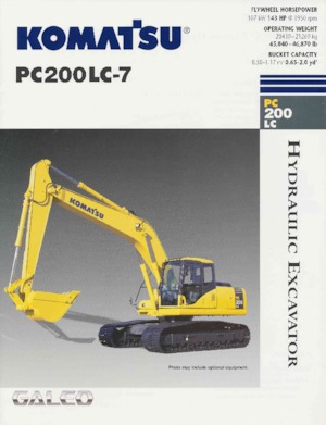 Koparki gąsienicowe Komatsu PC200LC-7