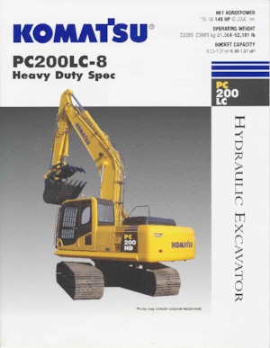 Koparki gąsienicowe Komatsu PC200-8