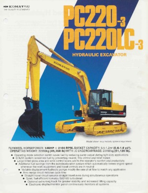 Koparki gąsienicowe Komatsu PC220-3