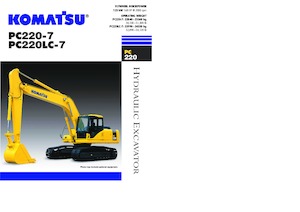 Koparki gąsienicowe Komatsu PC220-7