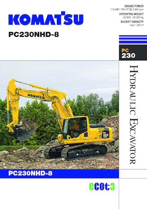 Koparki gąsienicowe Komatsu PC230NHD-8