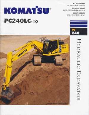 Koparki gąsienicowe Komatsu PC240LC-10