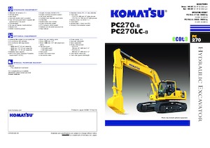 Koparki gąsienicowe Komatsu PC270-8