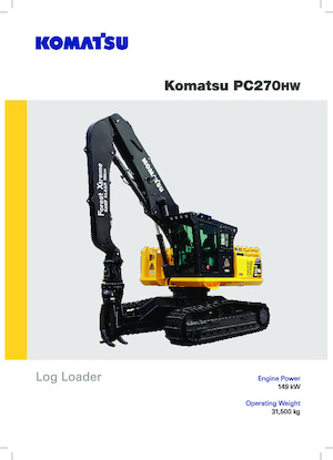 Koparki gąsienicowe Komatsu PC270HW
