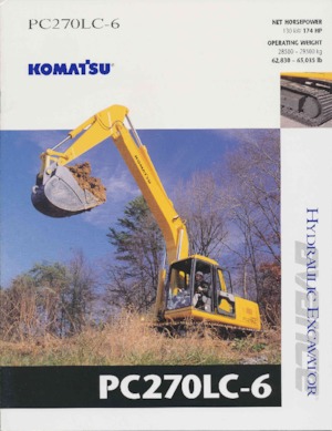 Koparki gąsienicowe Komatsu PC270LC-6