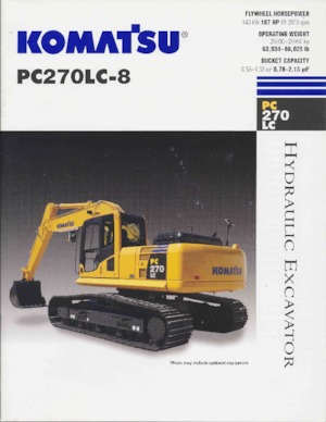 Koparki gąsienicowe Komatsu PC270LC-8