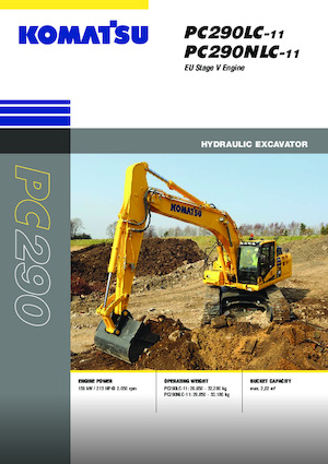 Koparki gąsienicowe Komatsu PC290LC-11E0
