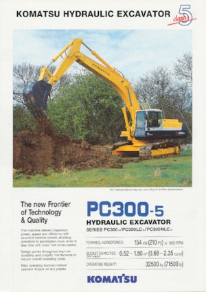 Koparki gąsienicowe Komatsu PC300-5