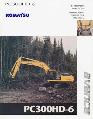 Koparki gąsienicowe Komatsu PC300HD-6