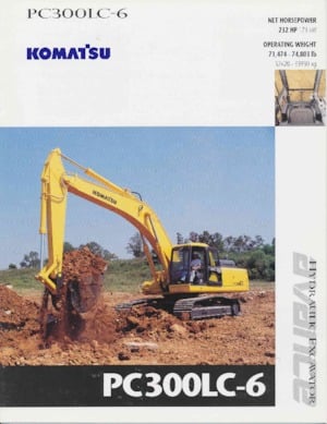 Koparki gąsienicowe Komatsu PC300LC-6