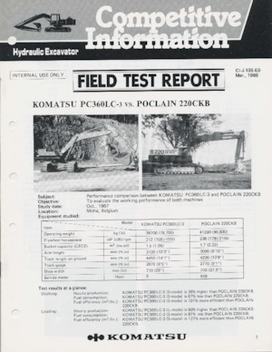 Koparki gąsienicowe Komatsu PC360LC-3