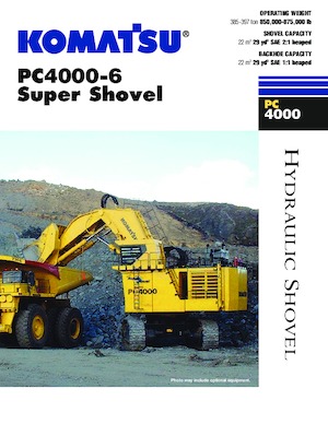 Koparki gąsienicowe Komatsu PC4000-6 