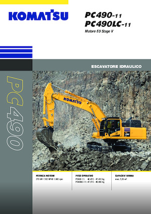 Koparki gąsienicowe Komatsu PC490-11E0
