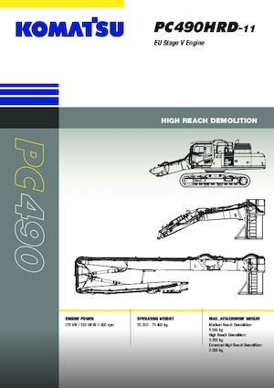 Koparki gąsienicowe Komatsu PC490HRD-11E0