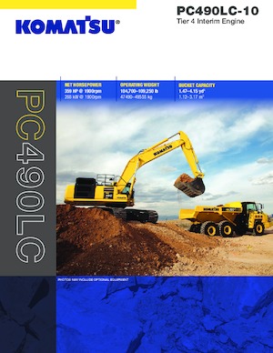 Koparki gąsienicowe Komatsu PC490LC-10
