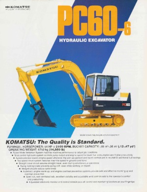 Koparki gąsienicowe Komatsu PC60-6