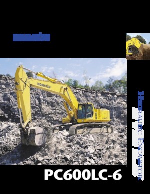 Koparki gąsienicowe Komatsu PC600LC-6