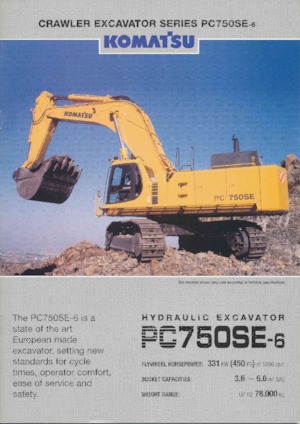 Koparki gąsienicowe Komatsu PC750SE-6