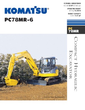 Koparki gąsienicowe Komatsu PC78MR-6