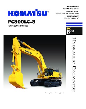 Koparki gąsienicowe Komatsu PC800LC-8/PC800-8