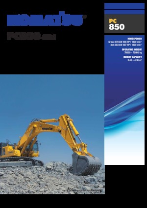 Koparki gąsienicowe Komatsu PC850-8R1