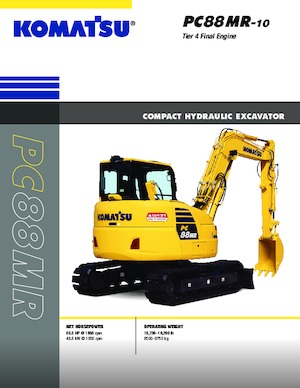Koparki gąsienicowe Komatsu PC88MR-10