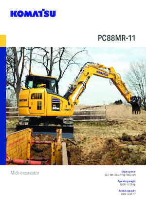 Koparki gąsienicowe Komatsu PC88MR-11 
