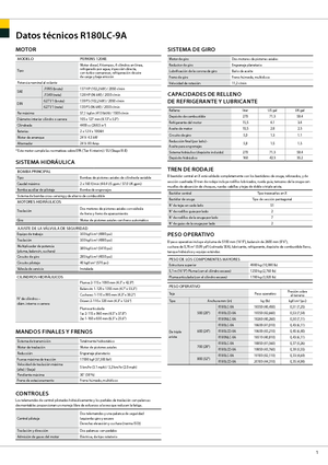 Koparki gąsienicowe Hyundai R 180 LC-9 A