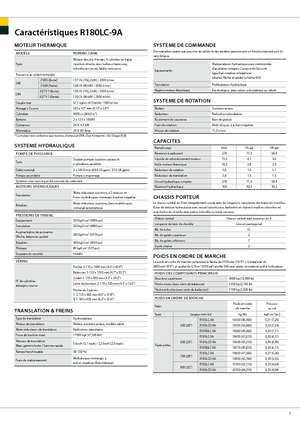 Koparki gąsienicowe Hyundai R 180 LC-9 A