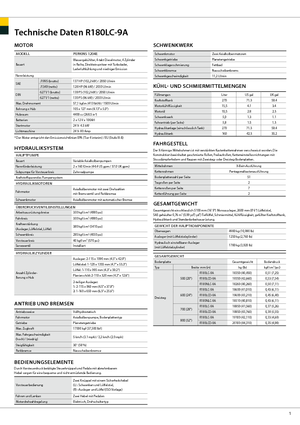 Koparki gąsienicowe Hyundai R 180 LC-9 A