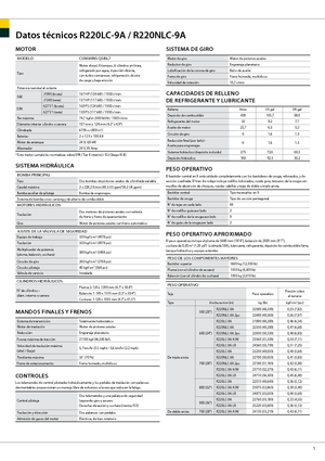 Koparki gąsienicowe Hyundai R 220 LC-9 A