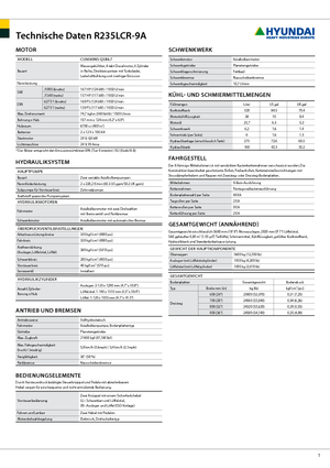 Koparki gąsienicowe Hyundai R 235 LCR-9 A
