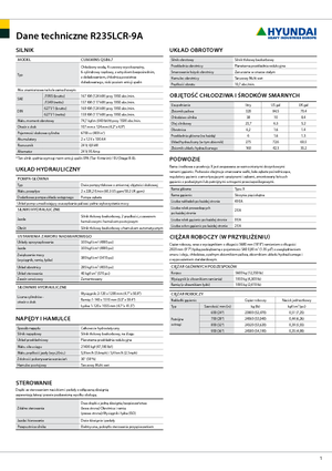 Koparki gąsienicowe Hyundai R 235 LCR-9 A