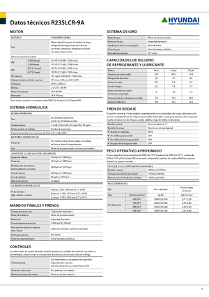 Koparki gąsienicowe Hyundai R 235 LCR-9 A