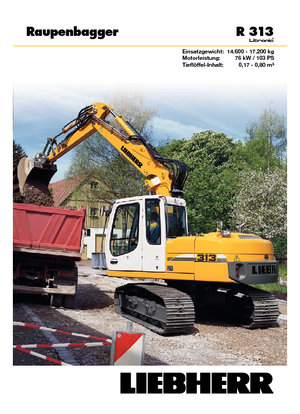 Koparki gąsienicowe Liebherr R 313 Litronic