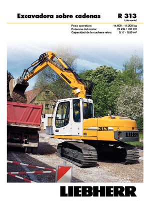 Koparki gąsienicowe Liebherr R 313 Litronic