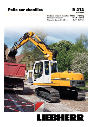 Koparki gąsienicowe Liebherr R 313 Litronic