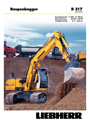 Koparki gąsienicowe Liebherr R 317 Litronic