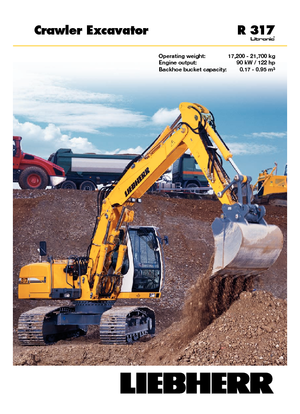 Koparki gąsienicowe Liebherr R 317 Litronic