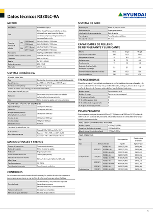 Koparki gąsienicowe Hyundai R 330 NLC-9 A