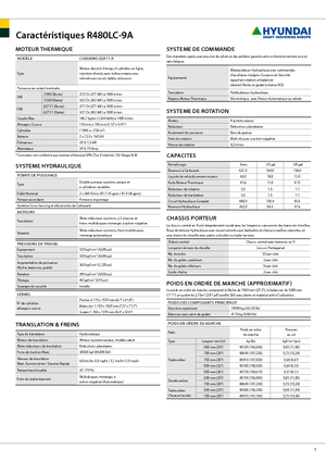 Koparki gąsienicowe Hyundai R 480 LC-9 A