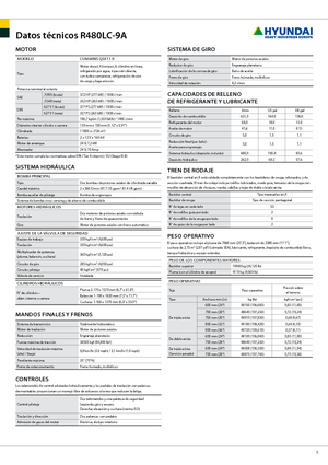 Koparki gąsienicowe Hyundai R 480 LC-9 A