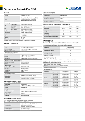 Koparki gąsienicowe Hyundai R 480 LC-9 A