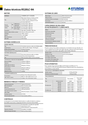 Koparki gąsienicowe Hyundai R 520 LC-9 A